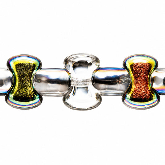 Shaped Pressed Beads, Crystal Crystal Vitrail Medium Coating (00030-28101), Glass, Czech Republic