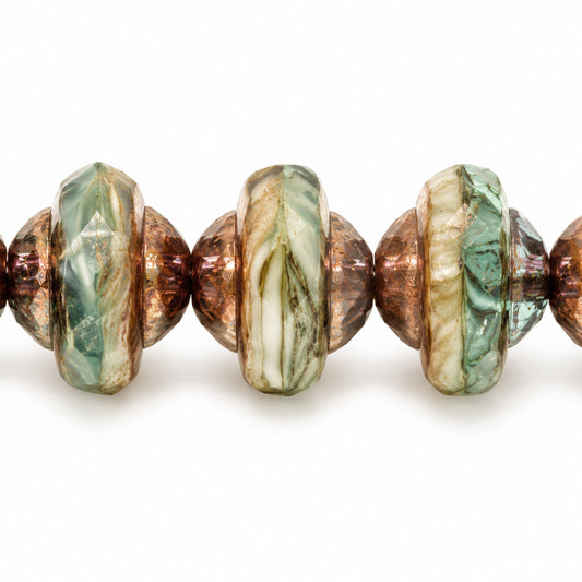 Faceted Special Cut Beads Ufo, X3187 Terracotta Violet (x3187-15496), Glass, Czech Republic