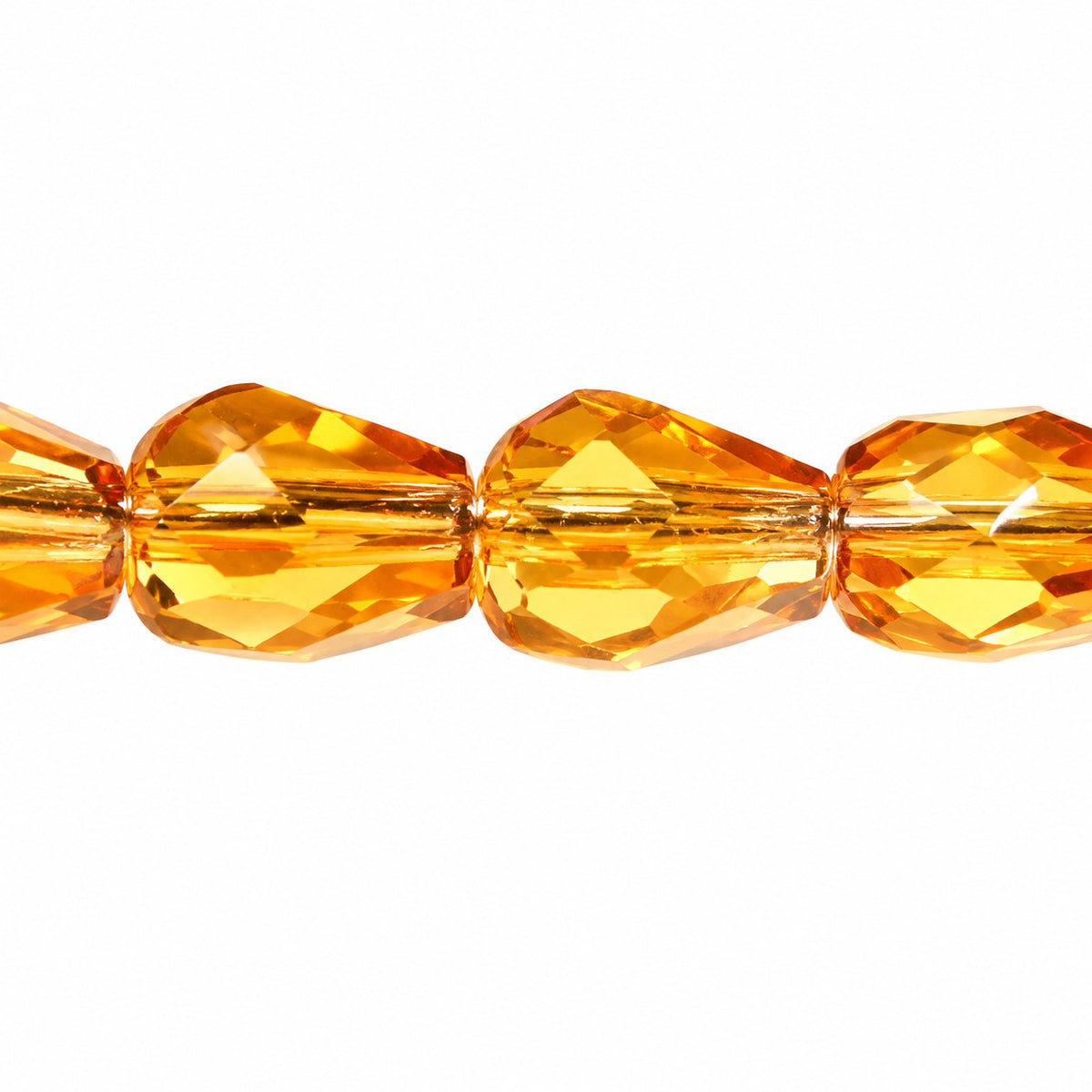 Faceted Fire Polished Beads Special Cut, Transparent Orange (10050), Glass, Czech Republic