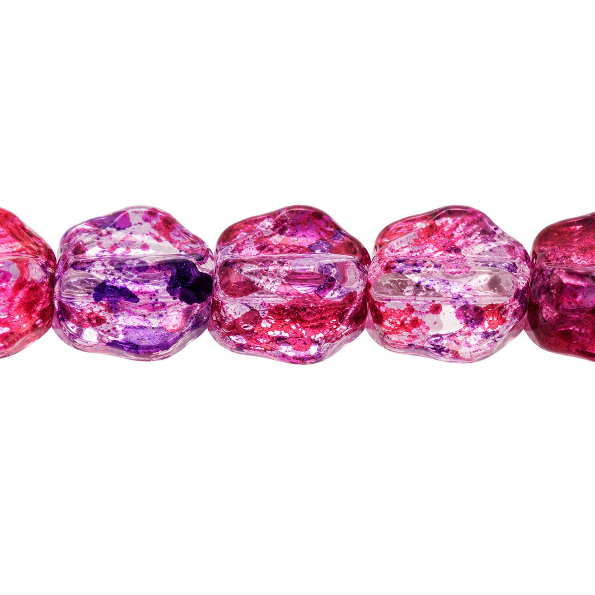 Sunset Flower Beads, Crystal 48510 (00030-48510), Glass, Czech Republic