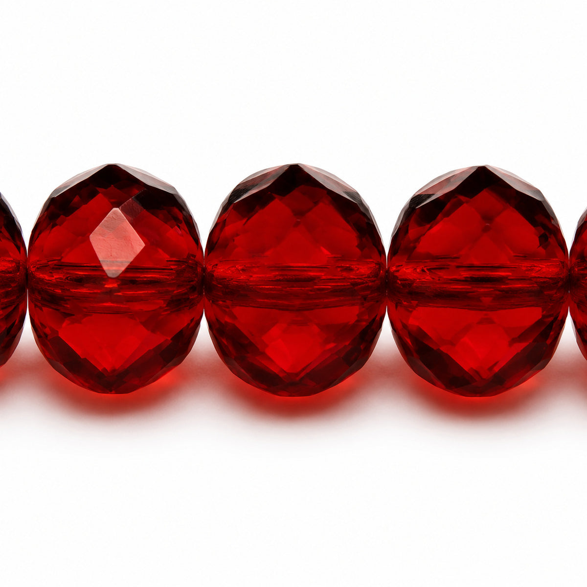 Spiral Rondelle Faceted Fire Polish Beads, Transparent Brown (10100), Glass, Czech Republic