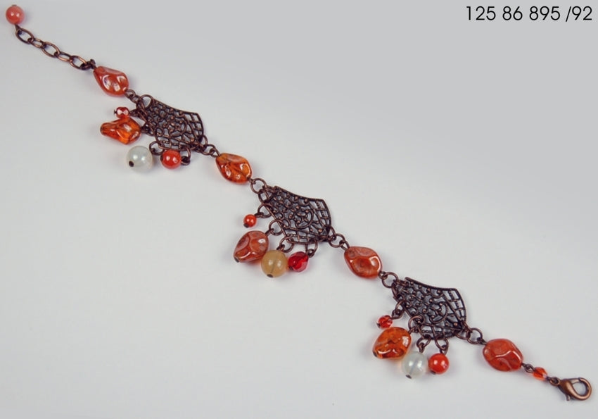 3 pcs Jewelry piece with Czech Glass Beads (OUTLET Vintage)