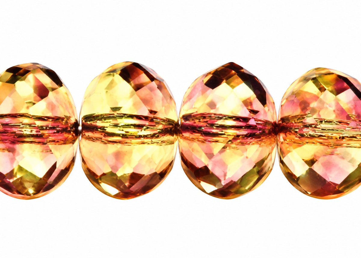 Special Cut Faceted Fire Polished Beads, T0090 (t0090), Glass, Czech Republic
