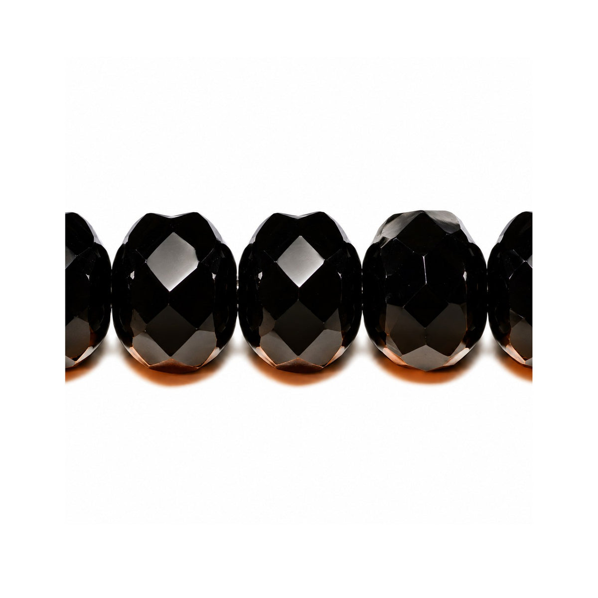 Special Cut Faceted Fire Polished Beads, Black (23980), Glass, Czech Republic