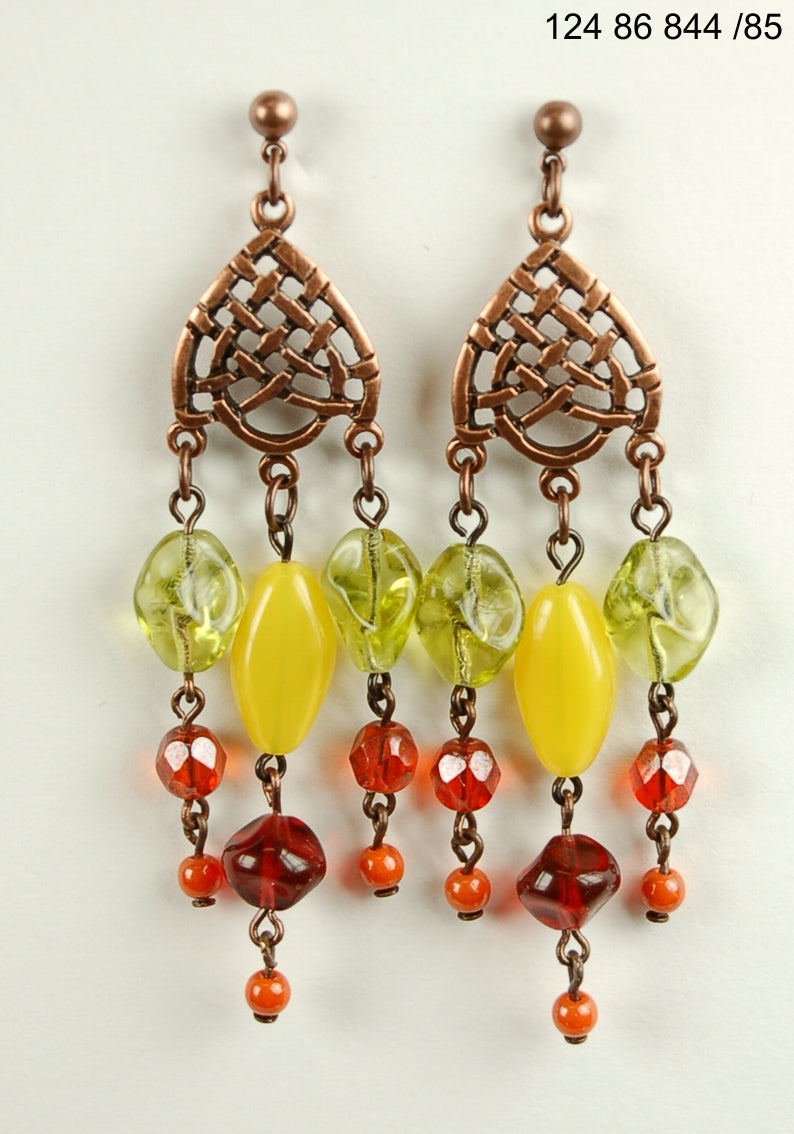 3 pcs Jewelry piece with Czech Glass Beads (OUTLET Vintage)
