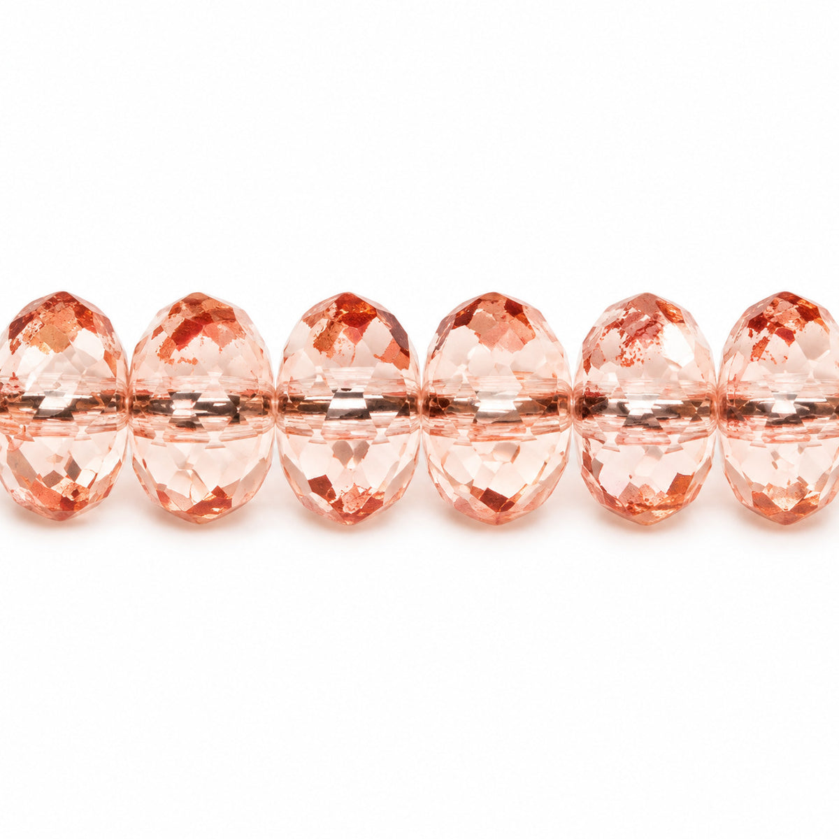 Special Cut Faceted Fire Polished Beads, Transparent Pink (70110), Glass, Czech Republic
