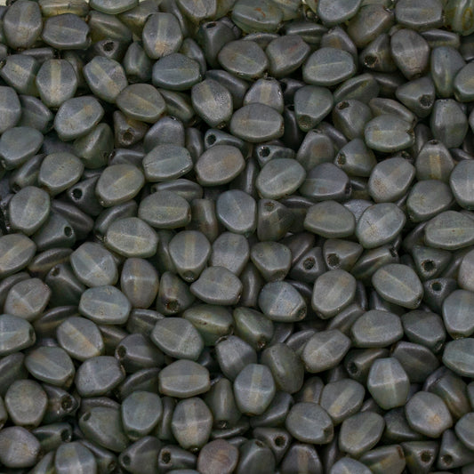 アウトレット 250g ピンチビーズ、5 x 5 mm、クリスタルマットステイン、ラスターブルー（00030-84100-65431）、ガラス、チェコ共和国