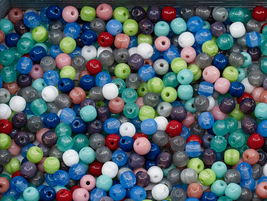 OUTLET Round Beads, 3 mm, Glass, Czech Republic