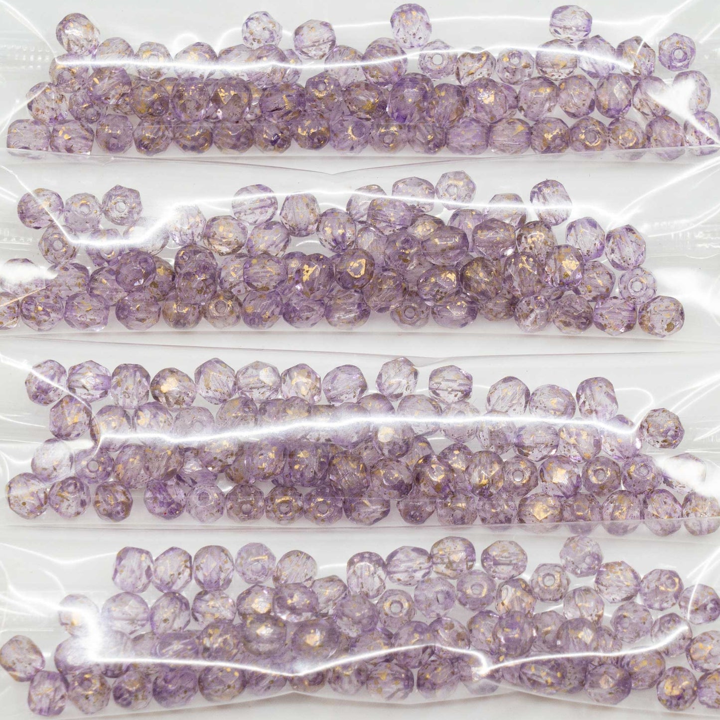 OUTLET 10 grams Faceted Round Fire Polished Beads, 5 x 5 mm, Crystal 91703 (00030-91703), Glass, Czech Republic