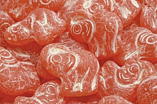 Elephant Beads, Orange Matte 43801 (81260-84100-43801), Glass, Czech Republic
