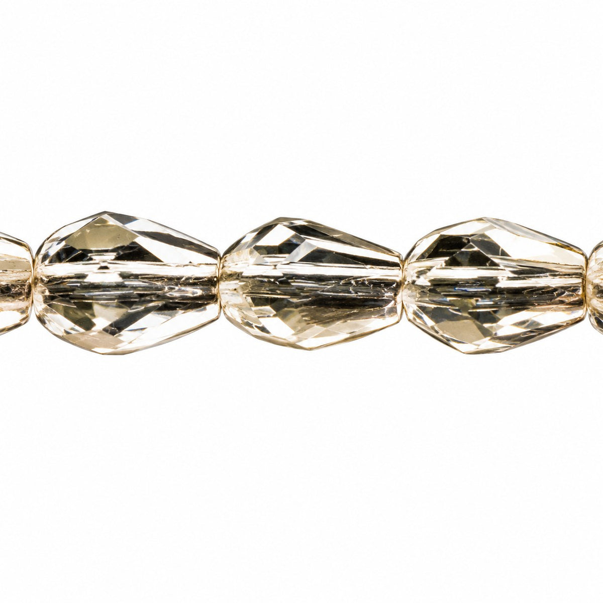 Faceted Fire Polished Beads Special Cut, Crystal (00030), Glass, Czech Republic
