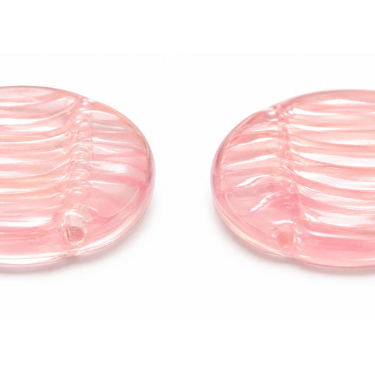 2-Hole Coin Beads, 8701 (8701), Glass, Czech Republic