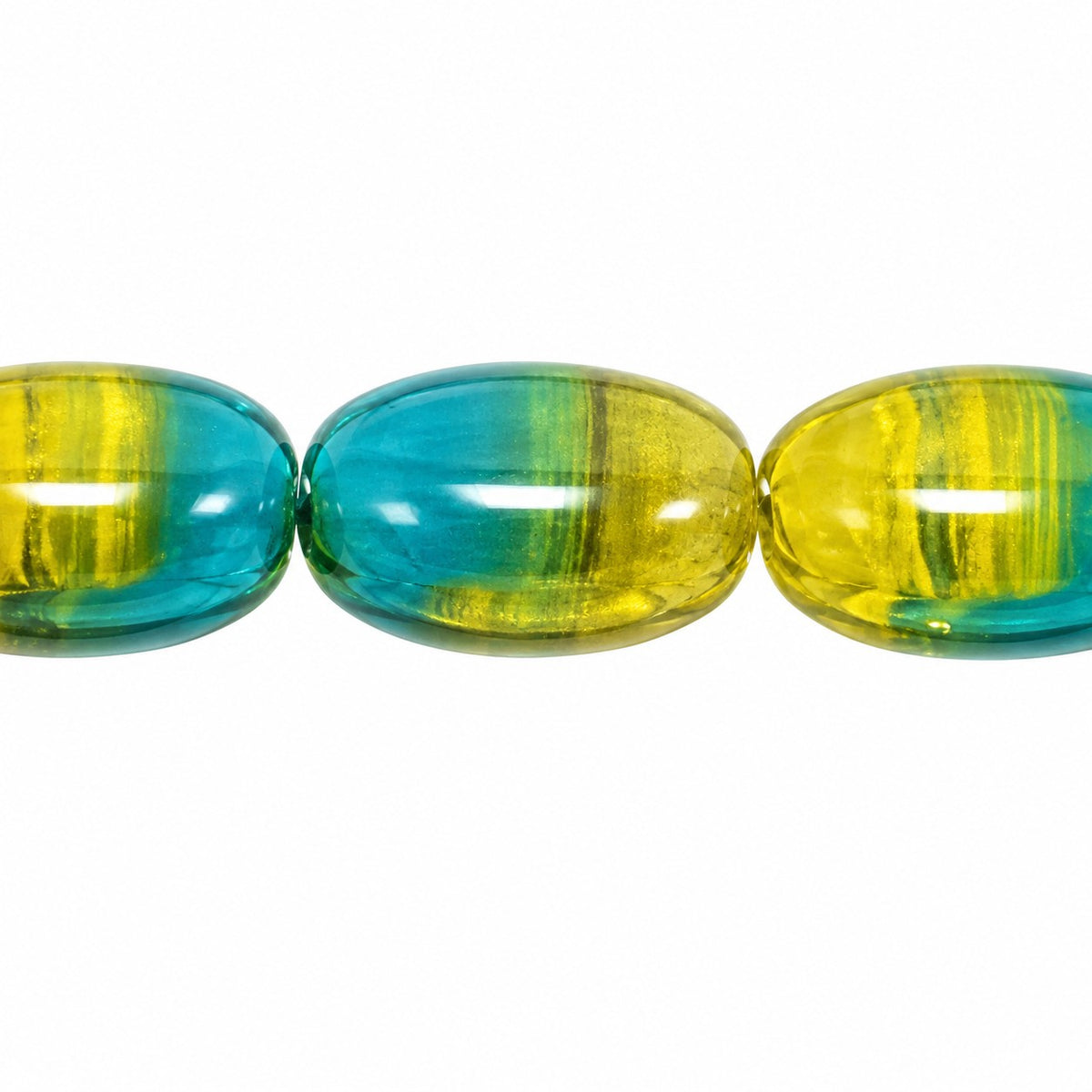 Oval Beads, X2671 (x2671), Glass, Czech Republic