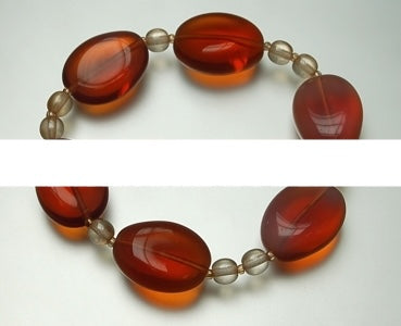 3 pcs Jewelry piece with Czech Glass Beads (OUTLET Vintage)