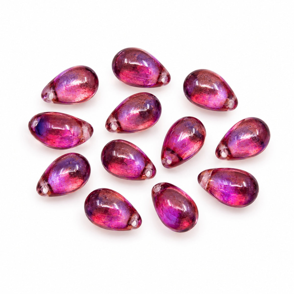 Drop Beads, Crystal Purple (00030-15726), Glass, Czech Republic