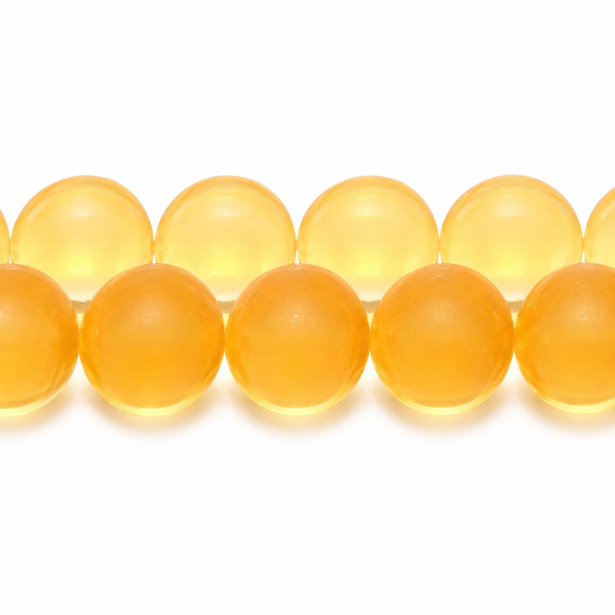 Drop Beads, Transparent Orange Matte (10040-84110), Glass, Czech Republic