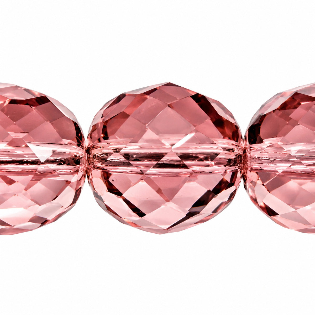 Faceted Round Fire Polished Beads, Transparent Light Amethyst (20020), Glass, Czech Republic
