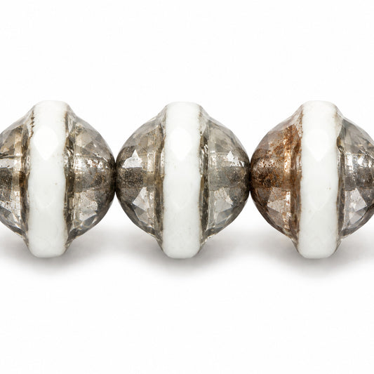 Faceted Special Cut Beads Ufo, X3122 Platin (x3122-13702), Glass, Czech Republic
