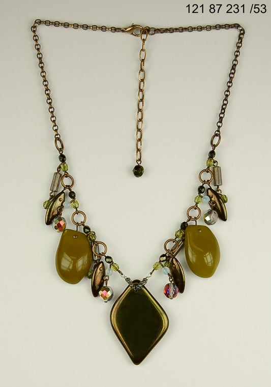 3 pcs Jewelry piece with Czech Glass Beads (OUTLET Vintage)