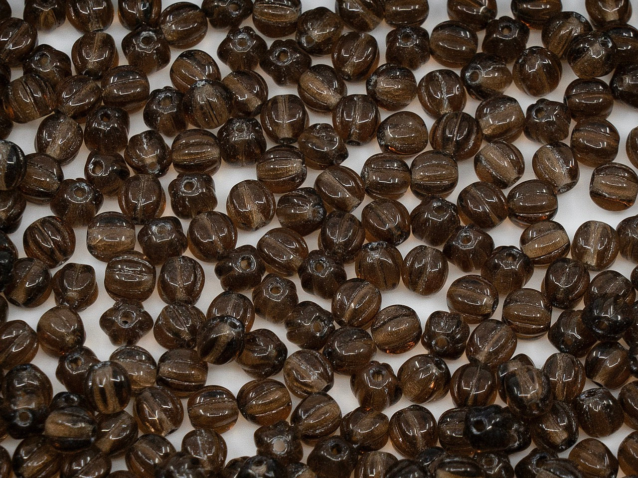 OUTLET Melon Round Beads, 4 mm, Glass, Czech Republic
