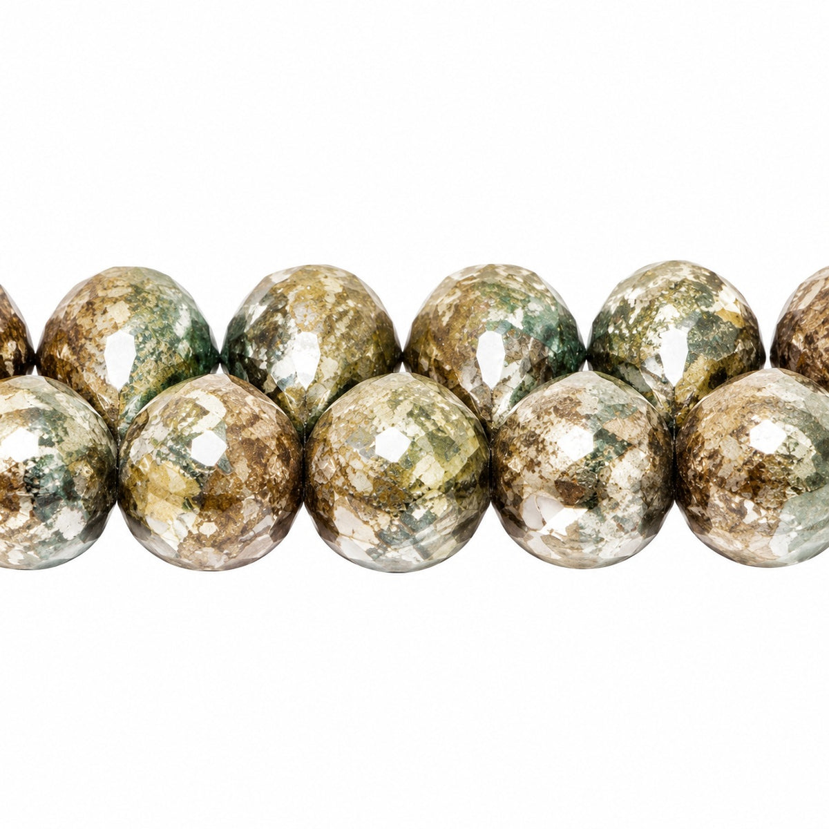 Drop Beads, X2370 Picasso (x2370-43400), Glass, Czech Republic