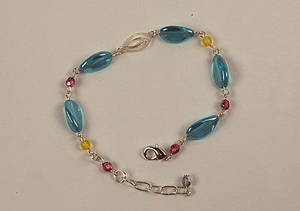 3 pcs Jewelry piece with Czech Glass Beads (OUTLET Vintage)