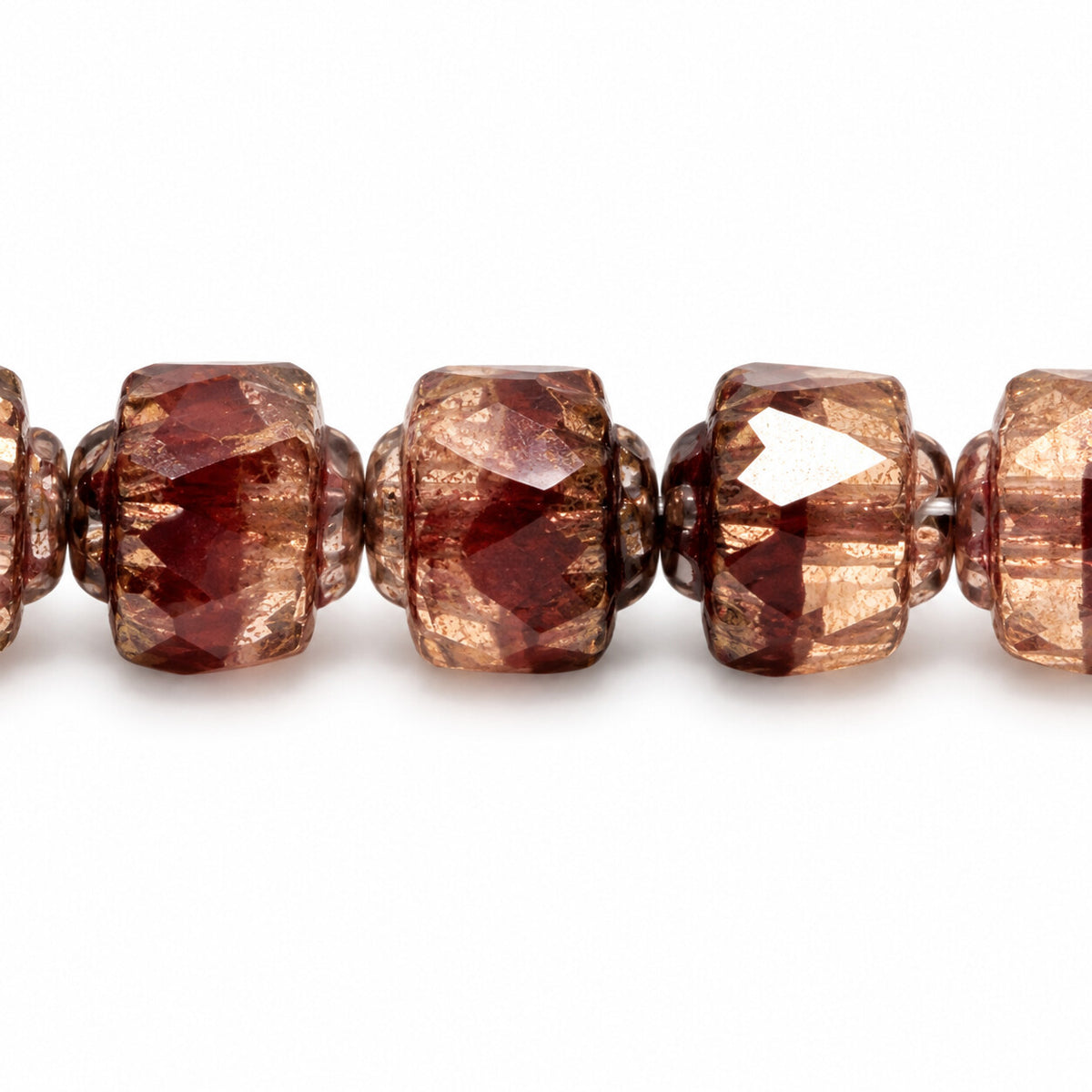 Cathedral Faceted Fire Polished Beads, X1977 Luster Violet Full Coated (x1977-14496), Glass, Czech Republic