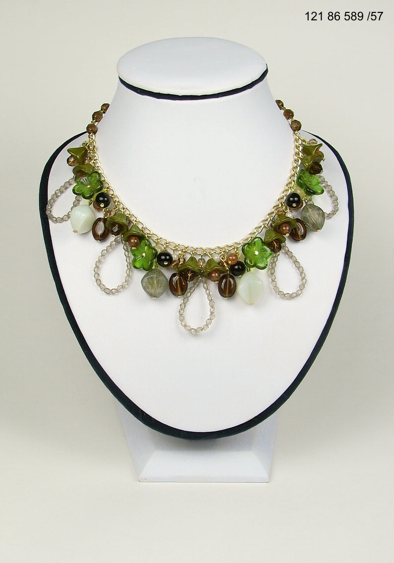 3 pcs Jewelry piece with Czech Glass Beads (OUTLET Vintage)