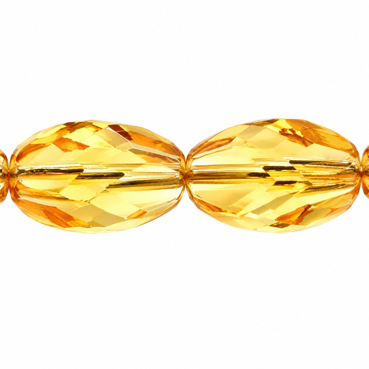 Faceted Special Cut Beads, Transparent Orange (10030), Glass, Czech Republic