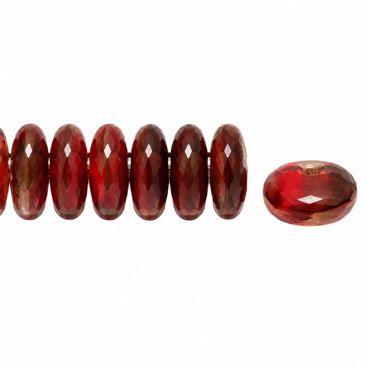 Lentil Round Beads, X2545 (x2545), Glass, Czech Republic