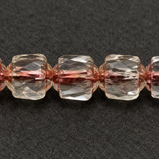 Cathedral Faceted Fire Polished Beads Special Cut, X1019 Copper Lined (x1019-54319), Glass, Czech Republic