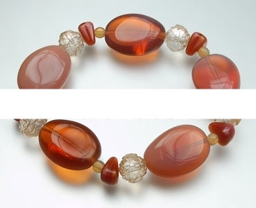 3 pcs Jewelry piece with Czech Glass Beads (OUTLET Vintage)