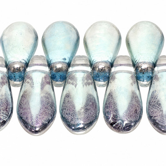 Dagger Beads, Crystal Luster Blue Full Coated (00030-14464), Glass, Czech Republic