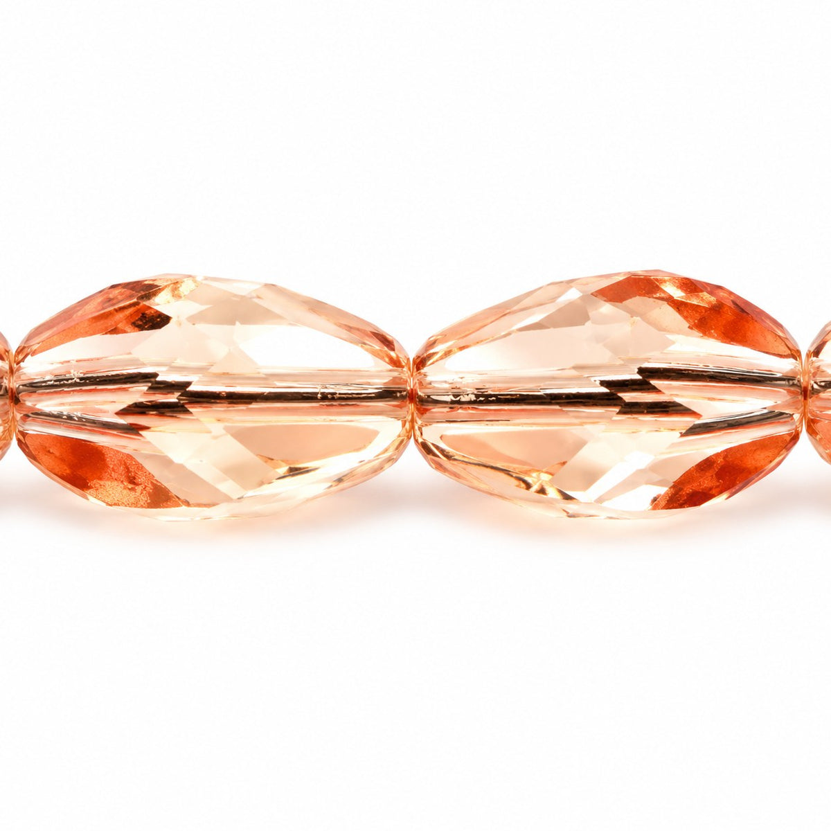 Faceted Special Cut Beads, Transparent Pink (70120), Glass, Czech Republic