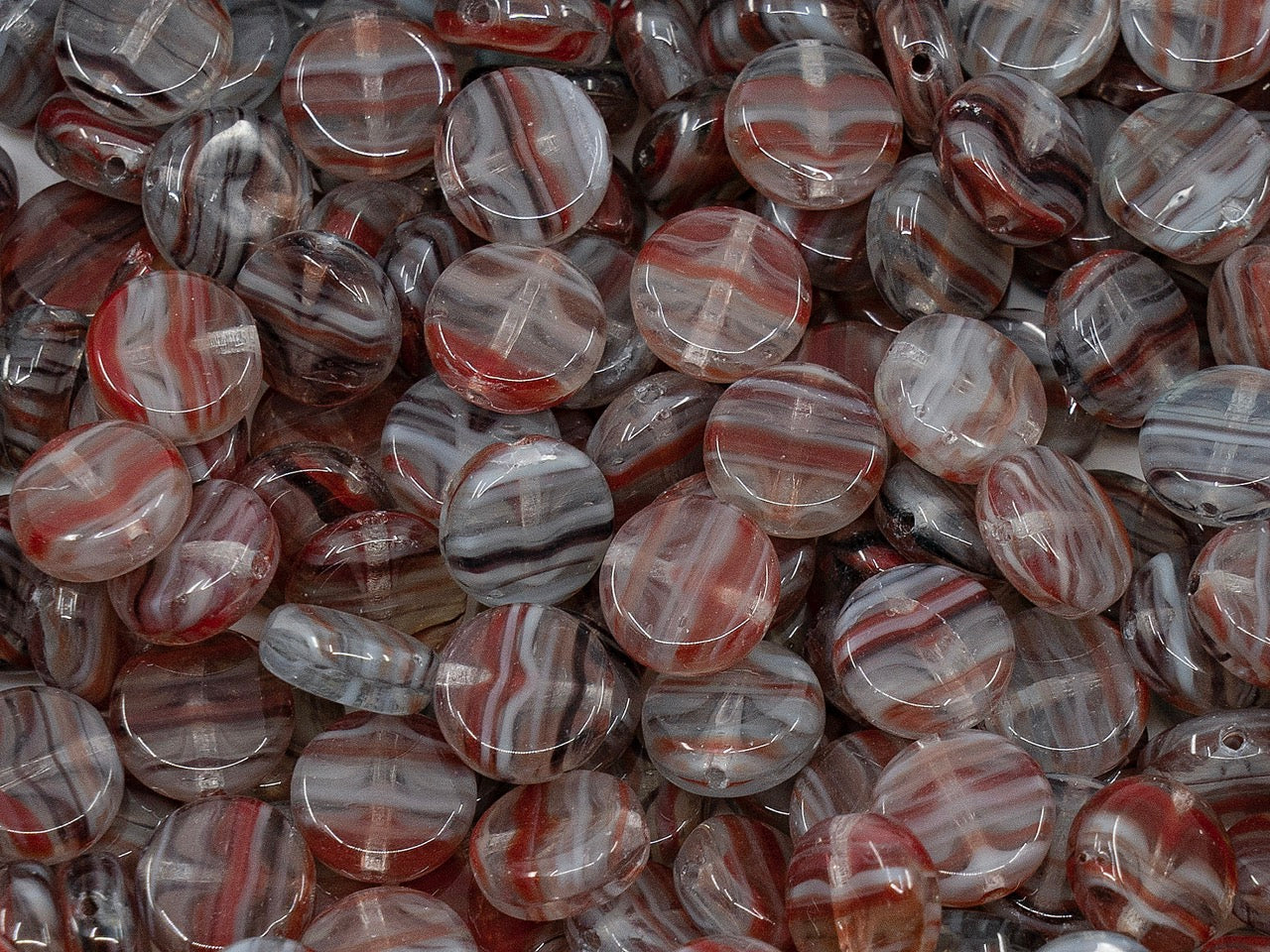 OUTLET Pressed Beads,  mm, Glass, Czech Republic