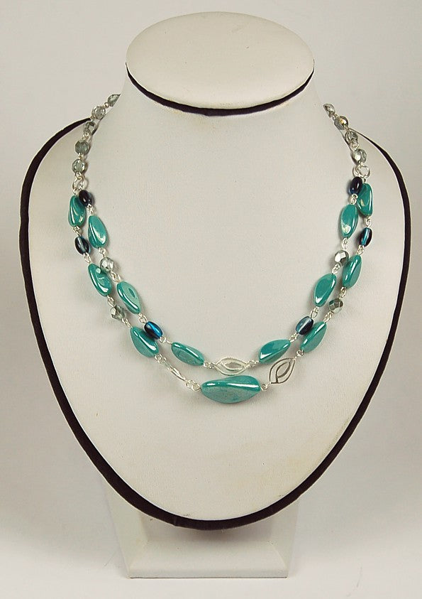 3 pcs Jewelry piece with Czech Glass Beads (OUTLET Vintage)