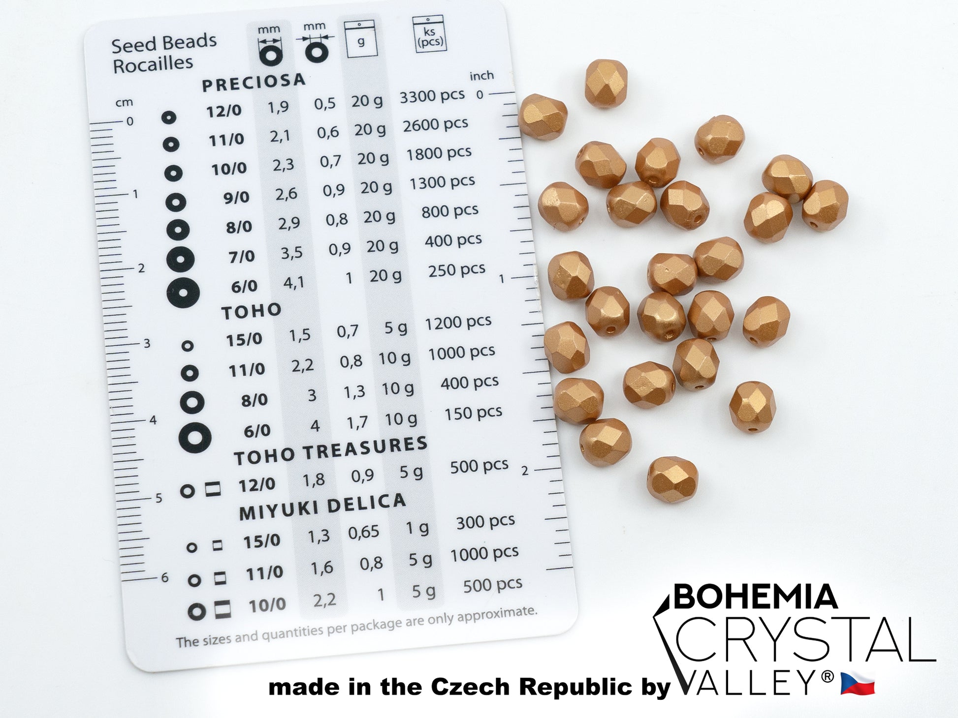 Facted Fire Polish Round Beads Pastel Yellow (25003), Glass, Czech Republic