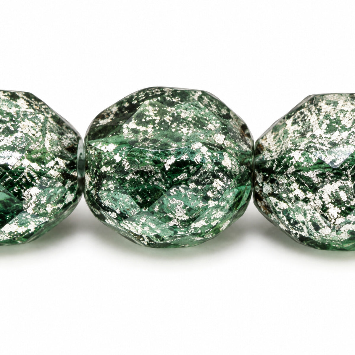 Faceted Special Cut Beads, 50300 Terracotta Silver (50300-15481), Glass, Czech Republic