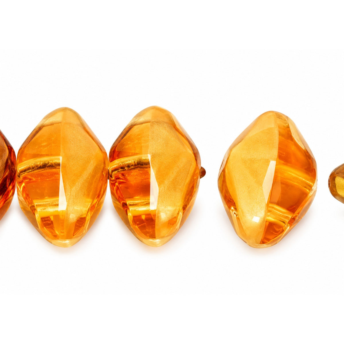 Oval Olive Beads, X2447 (x2447), Glass, Czech Republic