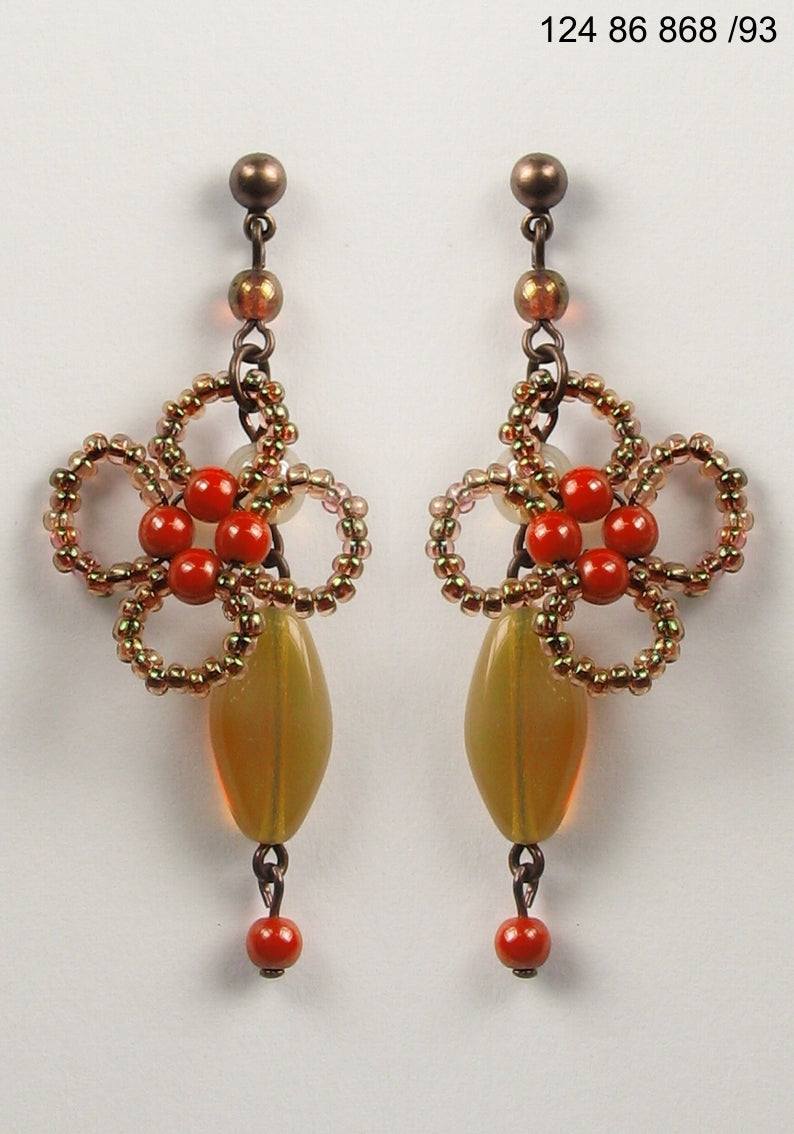 3 pcs Jewelry piece with Czech Glass Beads (OUTLET Vintage)
