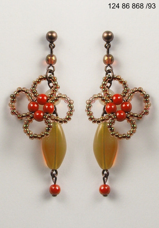 3 pcs Jewelry piece with Czech Glass Beads (OUTLET Vintage)
