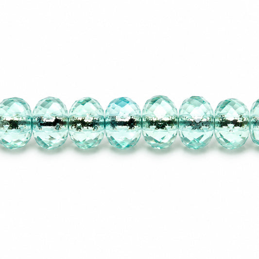 Special Cut Faceted Fire Polished Beads, 57601 Ab (57601-28701), Glass, Czech Republic
