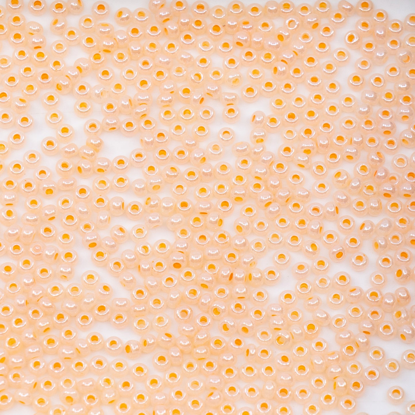 OUTLET 10 grams Preciosa Ornela Seed Beads, Round Hole, Loose, 10/0, ceylon orange (37188), Glass, Czech Republic