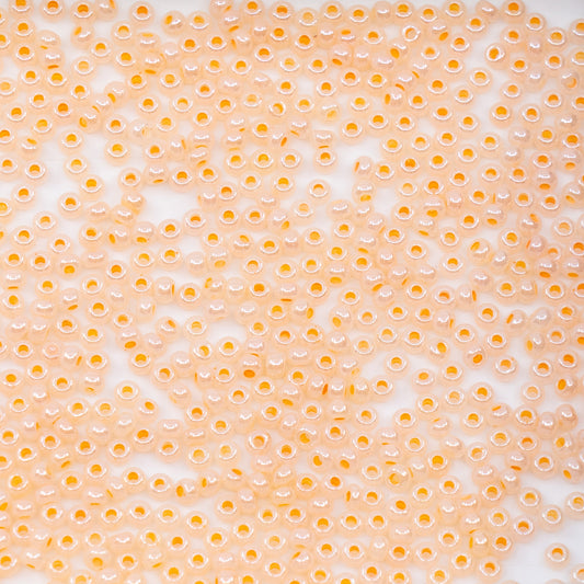 OUTLET 10 grams Preciosa Ornela Seed Beads, Round Hole, Loose, 10/0, ceylon orange (37188), Glass, Czech Republic