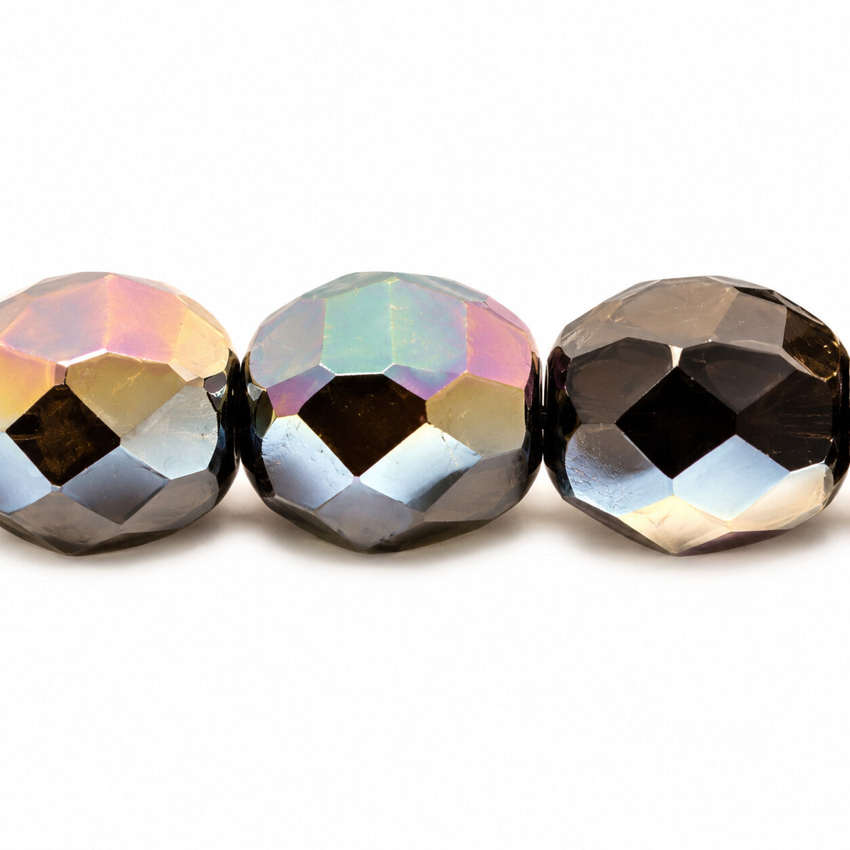 Faceted Special Cut Beads, Black 29111 (23980-29111), Glass, Czech Republic