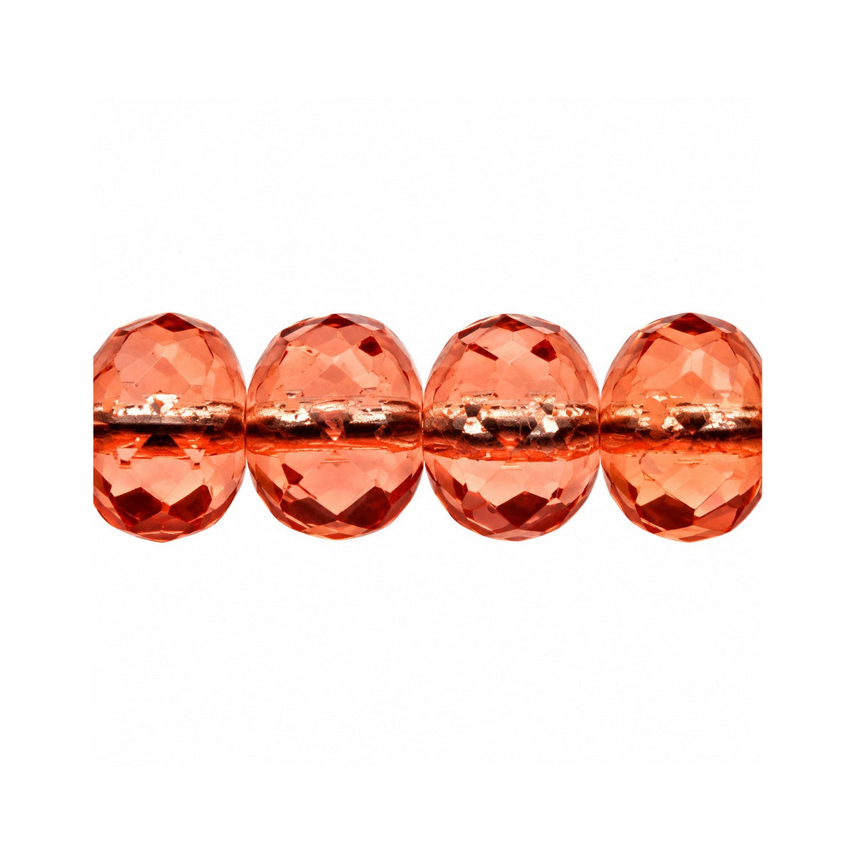 Special Cut Faceted Fire Polished Beads, Transparent Pink (70130), Glass, Czech Republic