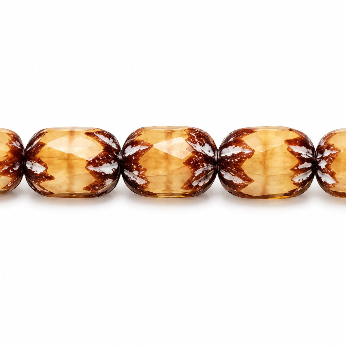 Faceted Fire Polished Beads Special Cut, Beige Antique Silver Patina (13020-81002), Glass, Czech Republic