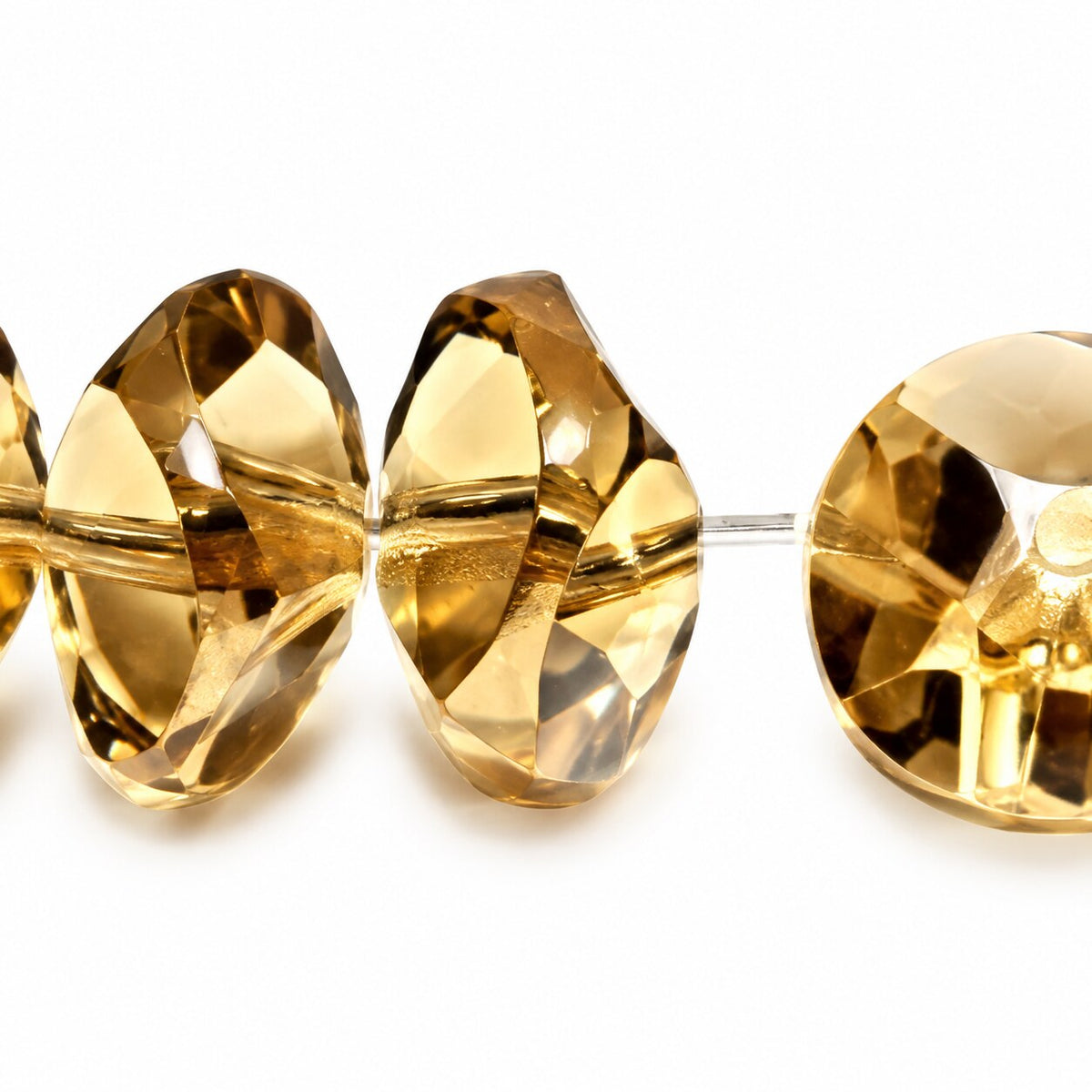 Faceted Special Cut Beads Rivoli, Gray (40010), Glass, Czech Republic