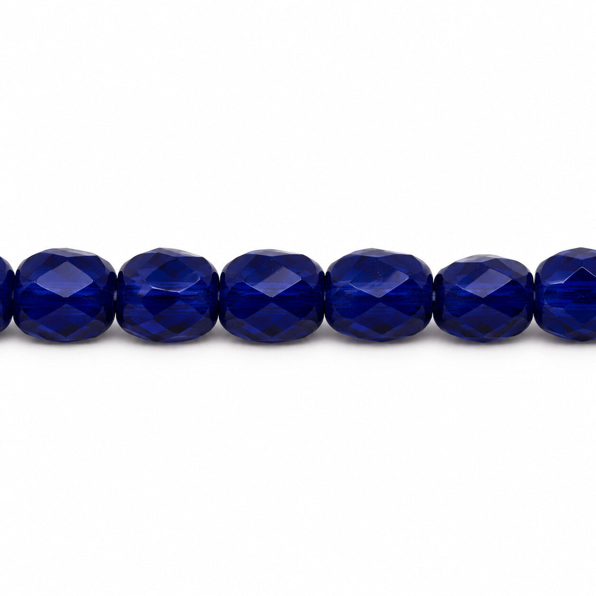 Faceted Special Cut Beads, Opaque Blue (33070), Glass, Czech Republic