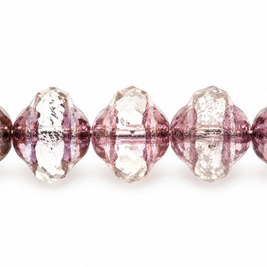 Faceted Special Cut Beads Ufo, X3176 Terracotta Violet (x3176-15496), Glass, Czech Republic